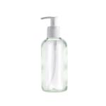 200ML Clear Glass Generic Bottle With Pump Dispenser - White 28 410