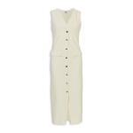 Cream Bodycon Midi Dress