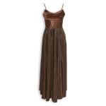 Chocolate Sparkle Corset Combo Dress