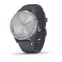 Garmin Vivomove 3S - Silver Stainless Steel Bezel With Granite Blue Case