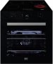 Defy Slimline Eye-level Thermofan Oven With Ceramic Hob Bundle Black