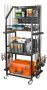 Soyeeze Fishing Rod Holders For Garage Fishing Pole Holders Up To 12 Rods With Pegboard And Hooks Rolling Fishing Cart With Wheels Fishing Gear Stor