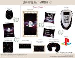 Cot Duvet Bedding Colorful Play-station Set