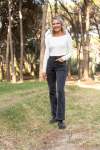 Calais - Classic Dark Flair Jean - X Large - 38