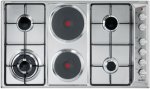 Elba 90CM Classic Stainless Steel 4 Gas & 2 Electric Plate Hob - EE95-420XD