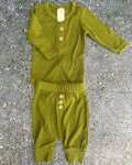 Clicks Green Ribbed Baby Grow And Pants Newborn