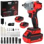 21V 450NM Brushless Cordless Impact Wrench With 4.0AH Battery