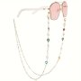Colorful Heart Glasses Chain Anti Slip Sunglasses Reading Glasses Lanyard Strap Cute Alloy Mask Face Covering Eyewear Retainer