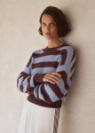 Mercerised Cotton Relaxed Stripe Knit