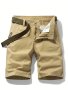 Classic Design Lightweight Cotton Cargo Shorts Men's Casual Multi Pocket Cargo Shorts For Summer Outdoor Bermuda Shorts