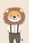 Smart Lion Canvas Print - 600MM X 600MM