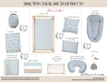 Cot Duvet Bedding Small Print Seagull And Sailor Boats Set