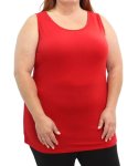 Ladies Plain Cami - 60 Red