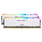 Ballistix 16GBKIT 2X8GB DDR4 3200MHZ Desktop Gaming Memory – White