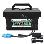 24V 12AH Lithium Battery 24VOLT Kids Ride-on Cars & Toy Cars Replacement Battery Compatible With 24 Volt Dynacraft Realtree Utvs