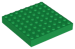Parts Brick 8 X 8 4201 - Green