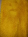 Faux Rabbit Fur Plain Mustard Fabric