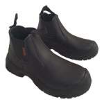 Smte-slip-on Mens Safety Shoes Black UK 10 With Keychain