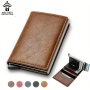 Black Aluminum Alloy RFID Blocking Card Holder - Slim Simple Style Non-Braided Polyester Composition Wallet With Money Clip Color Block Design And Capacity For 5 Cards