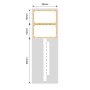 NB207 - NIIMBOT - B1 / B21 / B3S / B4 - 25X75MM - 100 ORANGE INK CABLE LABELS