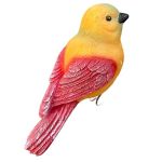 Uanqfegy Resin Bird Figurines Flower Pot Hugger Romantic Couple Statue Eco-friendly Waterproof Bird Figurines For Garden Patio R