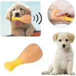 Squeaky Chicken Drumstick Dog Toy