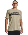 Men's Ua Camo Chest Stripe Short Sleeve - Khaki Gray LG
