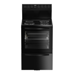 Defy 60CM 4 Plate Electric Stove DSS694 Static Oven Black Finish