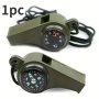 1PC 3-IN-1 Emergency Survival Whistle With Compass Thermometer Suitable For Outdoor Camping Hiking Travel