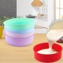 Colorful Silicone Cake Mold Set - Non-electric Durable Baking Tools For Desserts & Oven Use