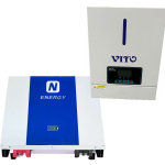 Vito 3KVA Mppt Hybrid Inverter & 24V 100AH N Energy Lithium Battery