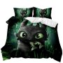 How To Train Your Dragon / Toothless 3D Printed King Size Bed Duvet Cover Set