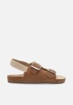 PoP Candy Twin Buckle Sandals - Brown