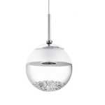 Montefio Steel And Glass Pendant Trio Light Single Light - Single Pendant