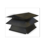 Turbo Cowl Rectangular Base 300 X 300 Mm Mild Steel - Black