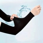 1 Pair Polyamide Non-woven Ice Silk Gloves - Unisex Sunproof Elastic Sleeves With Pull-on Closure For Running Cycling Sports - H