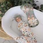 Wrap Set Swaddle Set Watercolour Safari On The Road