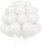 50PCS White Balloons 12.7CM White Party Latex Ballons For Women&girl 16TH 21TH 30TH Birthday Graduation Baby Shower Wedding Anniversary Bachelorette Engagement White Wedding Theme