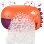 Grechi Dinosaur Bath Toys For Toddlers Automatic Bubble Machine With 12 Children's Songs Baby Bathtub Toys For Kids Age 1-3 5-7