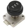 Keyless Combination Cam Lock Zinc Alloy For Wardrobe Drawer Locker Black