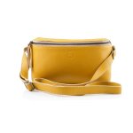 Boxy Moon Yellow - Yellow - Leather