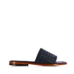 Woven Slip-on Sandals -blue