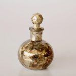 Silver & Gold Glass Perfume Bottle – 9.5X6CM