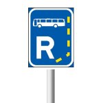 Bus Lane Reservation Road Sign R303