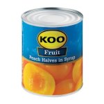 Koo Choice Grade Peach Halves 825G
