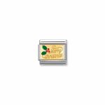 Composable Classic Link Merry Christmas In 18K Gold