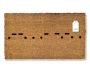 Matnifique Coir Design Doormat - Morse Code Peace 700 X 400 X 14MM