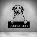 Labrador Retriever With Custom Text - 450MM Rust Coat