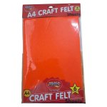 Felt Sheets No 6 Orange 6 Piece