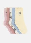 Flower Long Cotton Rich Socks 5 Pack